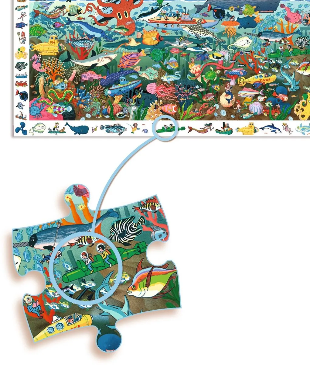 Djeco Geheimen van de Zee Puzzel - 200 Stukjes