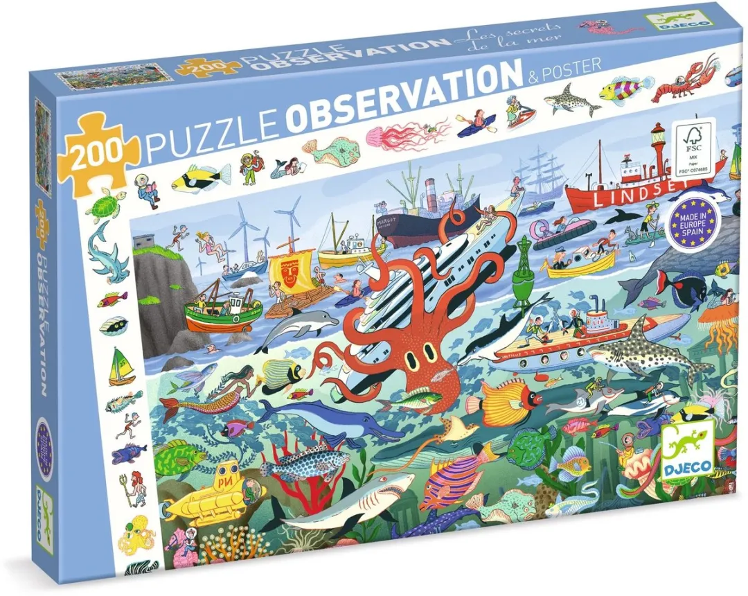 Djeco Geheimen van de Zee Puzzel