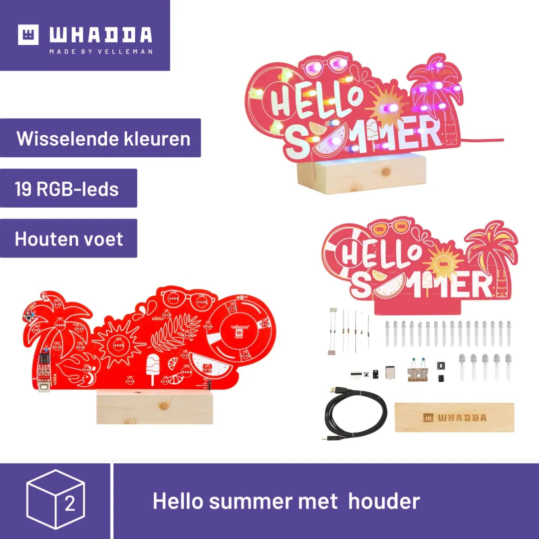 Whadda XL Soldeerkit WSXL106/107 - Educatief STEM-bouwpakket - Mutli - afbeelding 5 van 6