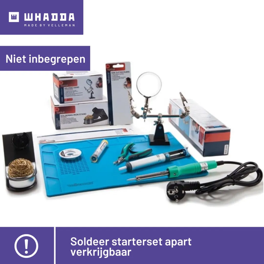 Whadda XL Soldeerkit WSXL106/107 - Educatief STEM-bouwpakket - Mutli - afbeelding 2 van 6