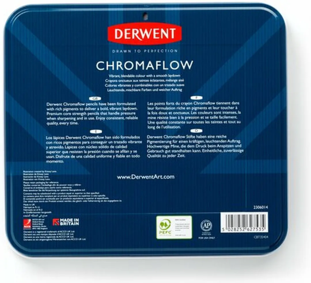 Derwent Chromaflow Kleurpotloden Set 72 Stuks - Assorti