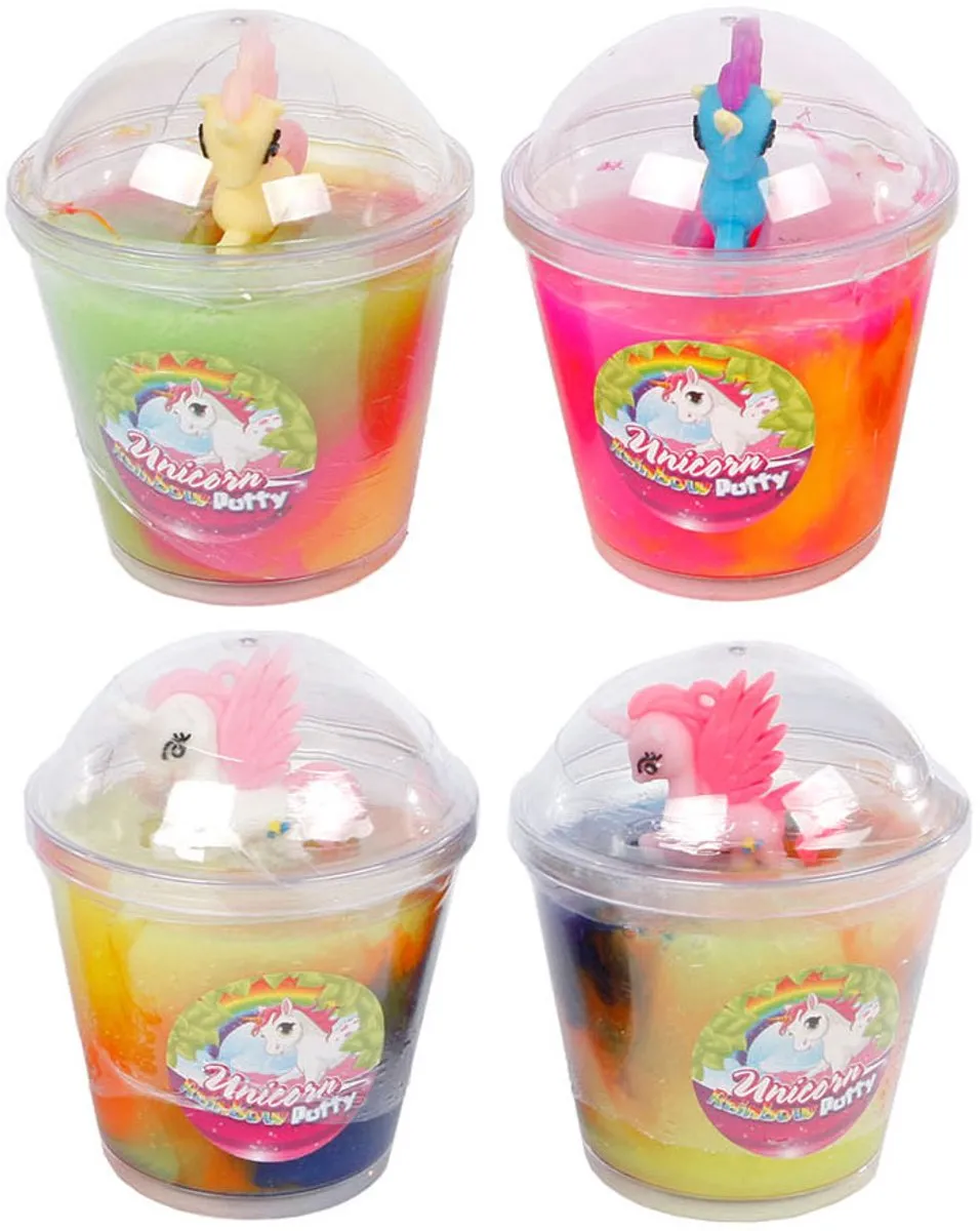 Toys Amsterdam Putty Unicorn Junior 10cm Wit