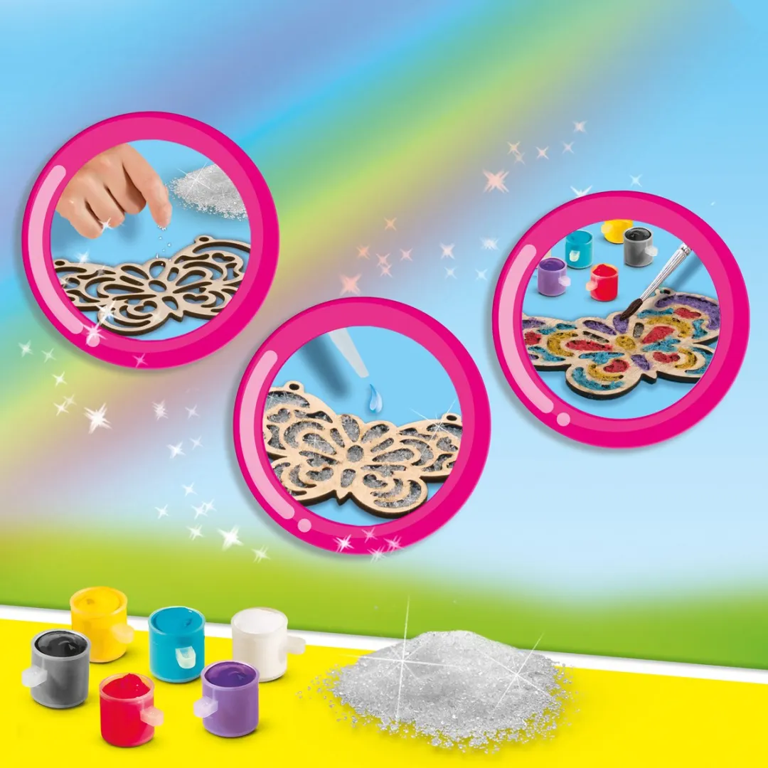 SES Creative Easy Diamonds Suncatchers - 3 Vormen 6 Kleuren