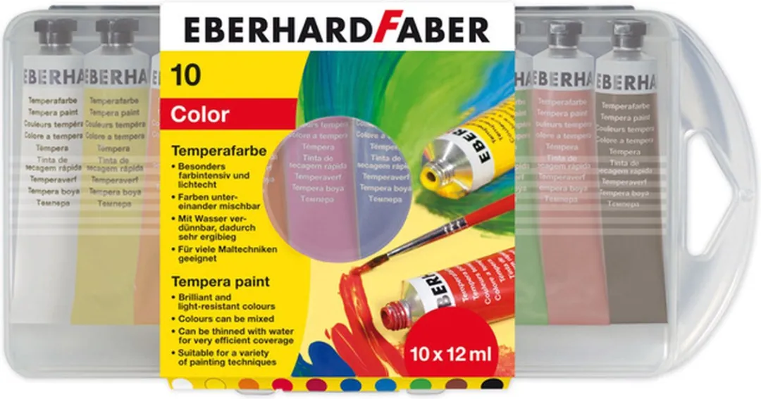 Eberhard Faber Artist Color EF-575510 Plakkaatverf - 10 Tubes 12ml