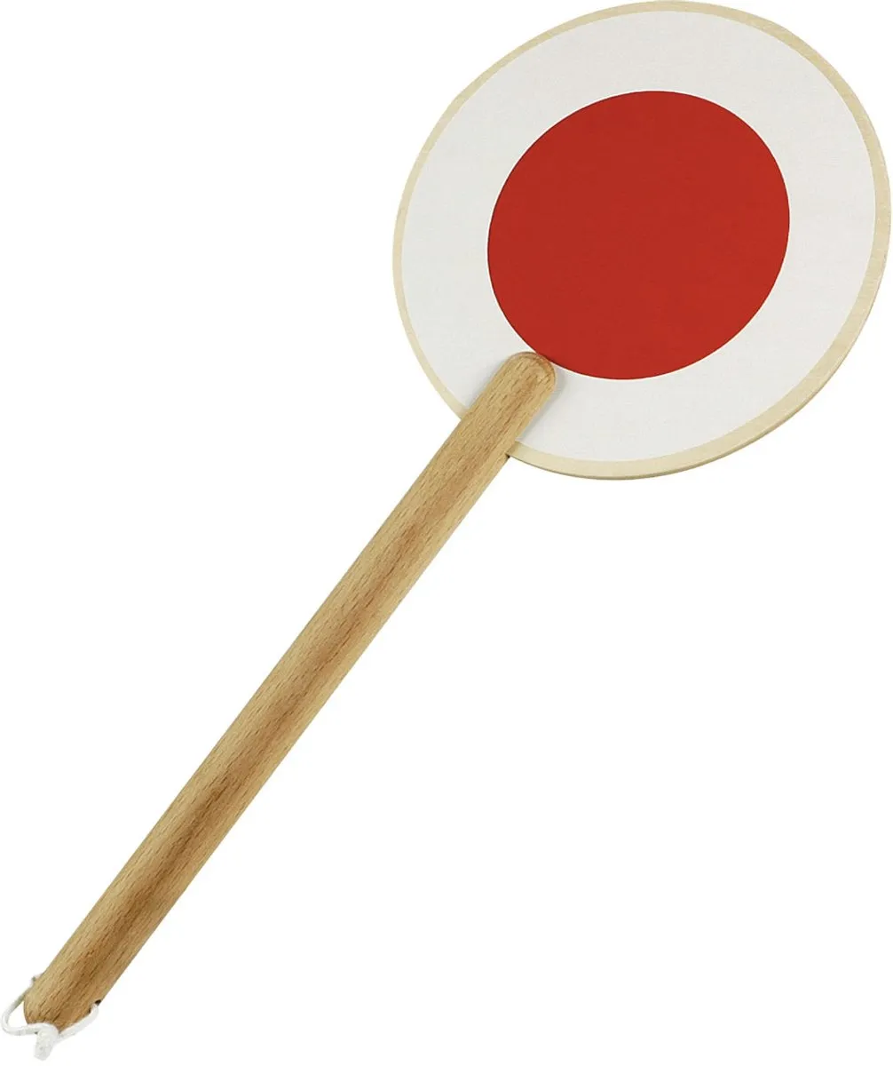 Goki Trein Signaalbord L38,5cm Hout - Groen/Blank
