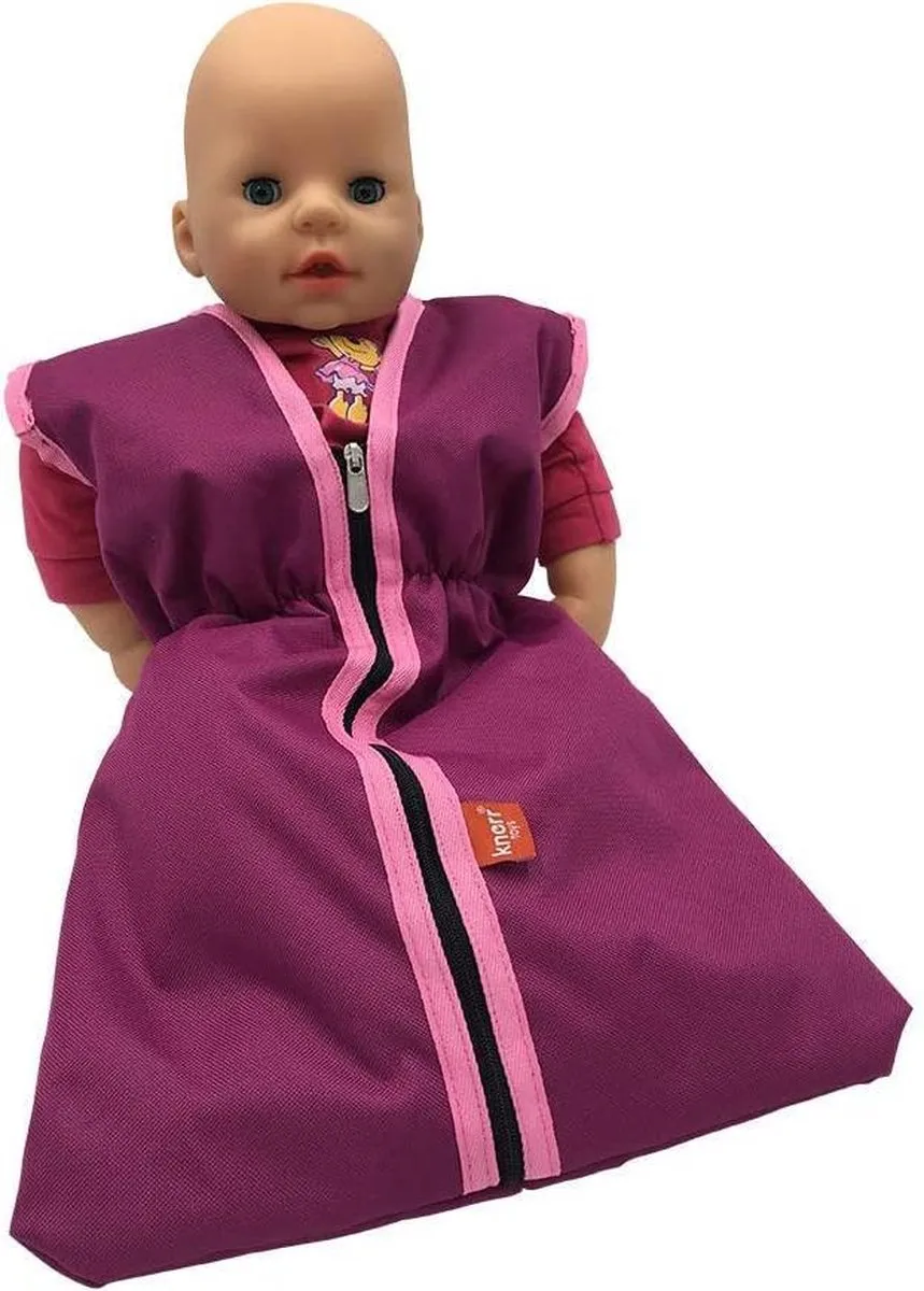 Knorrtoys Poppenslaapzak - Paars/Rozepink