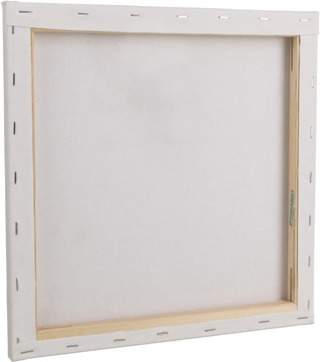 Rayher Handbespannen Canvas Schildersdoek 30x30cm - 2 Stuks - Wit