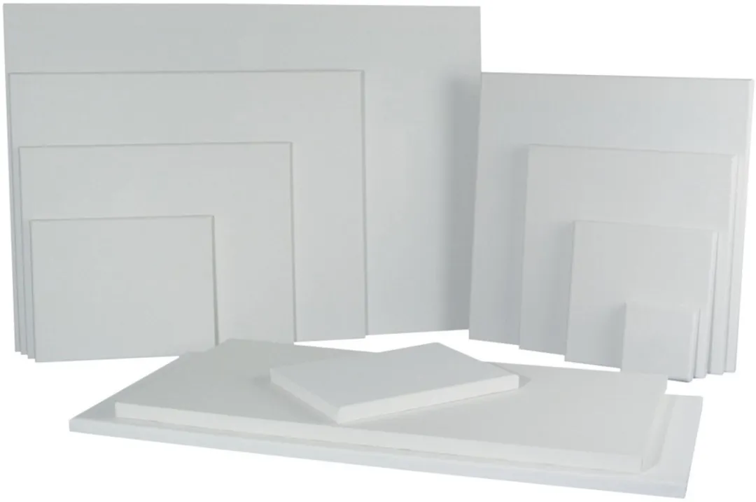Rayher Handbespannen Canvas Schildersdoek 30x30cm - 2 Stuks - Wit