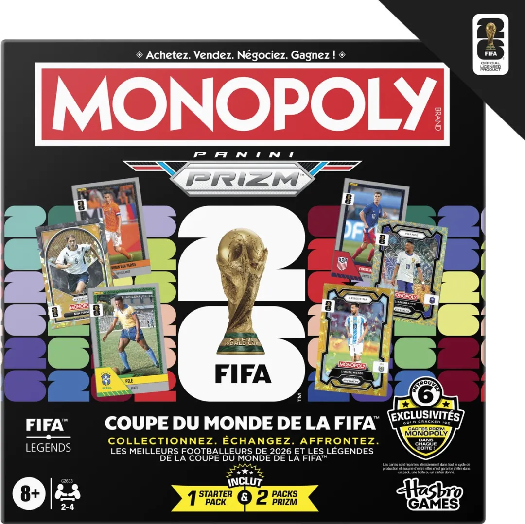 Monopoly Panini Prizm FIFA World Cup Bordspel - Franstalig
