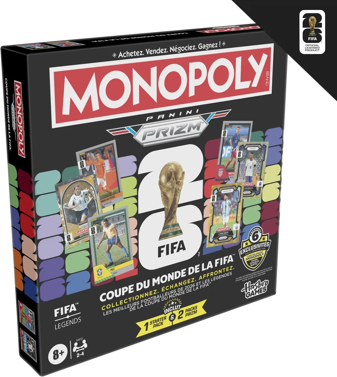 Monopoly Panini Prizm FIFA World Cup Bordspel - Franstalig