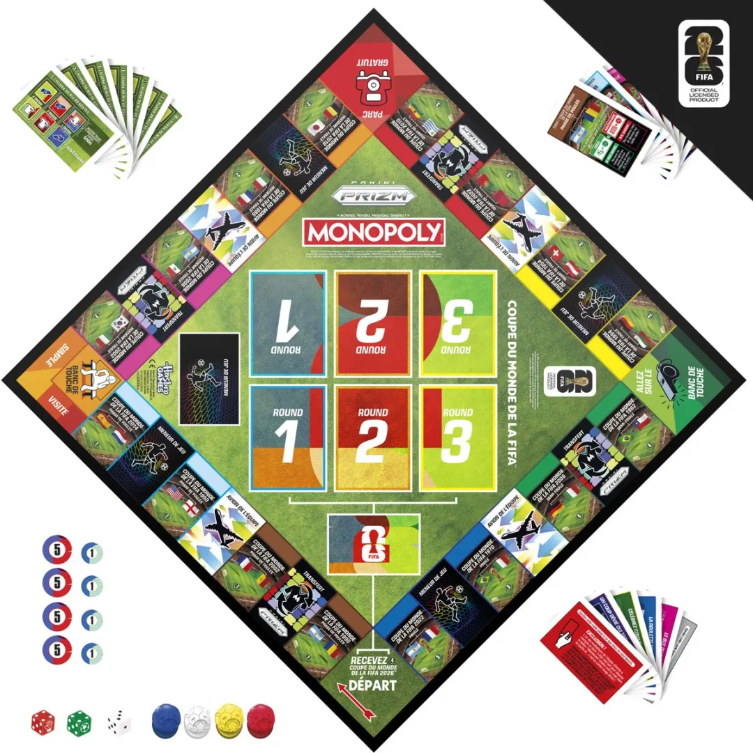 Monopoly Panini Prizm FIFA World Cup Bordspel - Franstalig