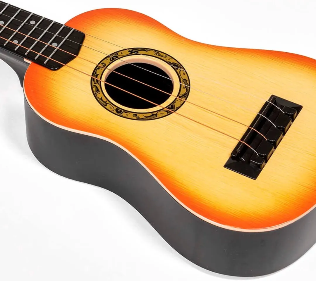 Eurekakids Kinderukelele 56cm - Geel/Zwart/Oranje