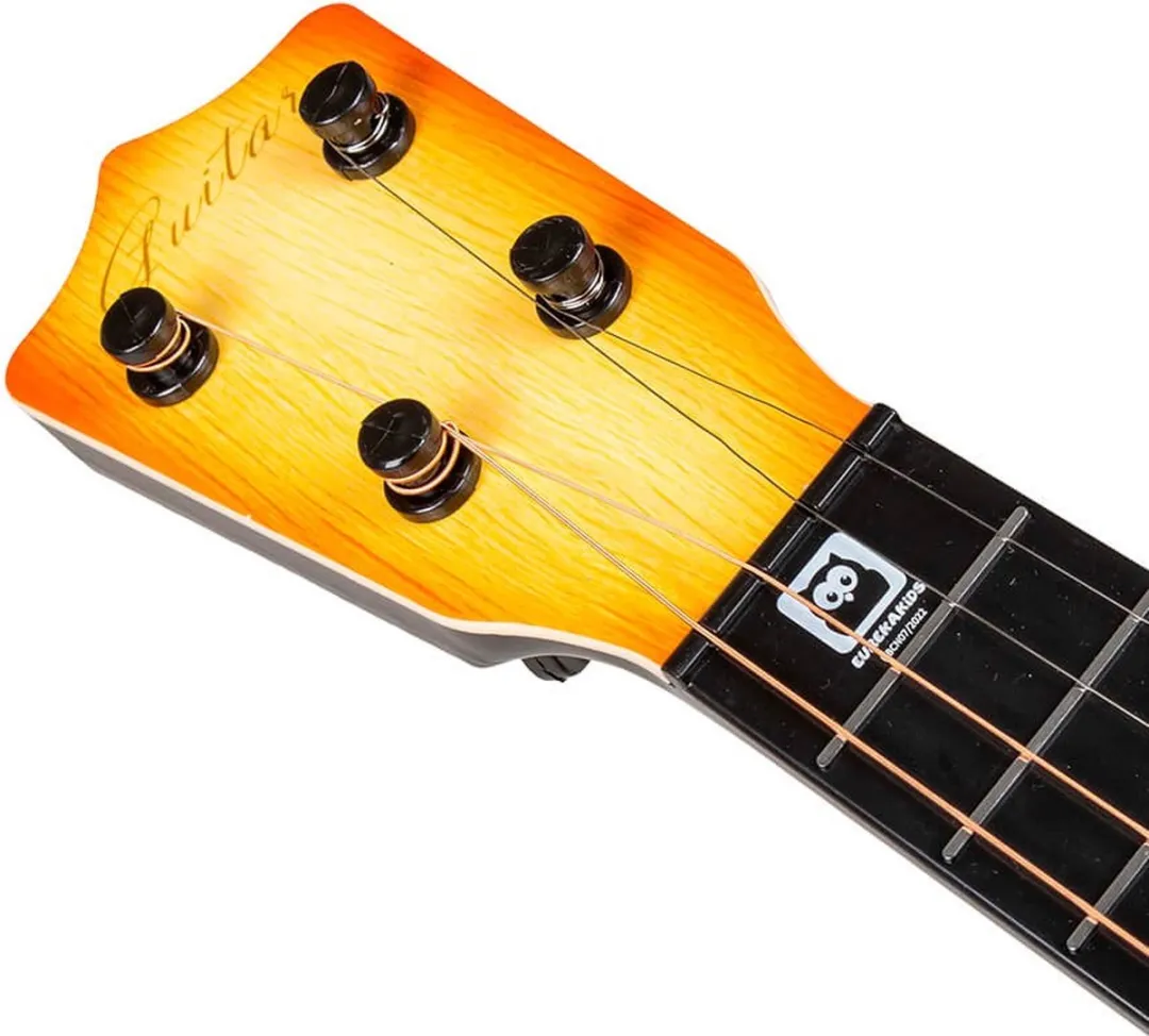 Eurekakids Kinderukelele 56cm - Geel/Zwart/Oranje - afbeelding 6 van 6