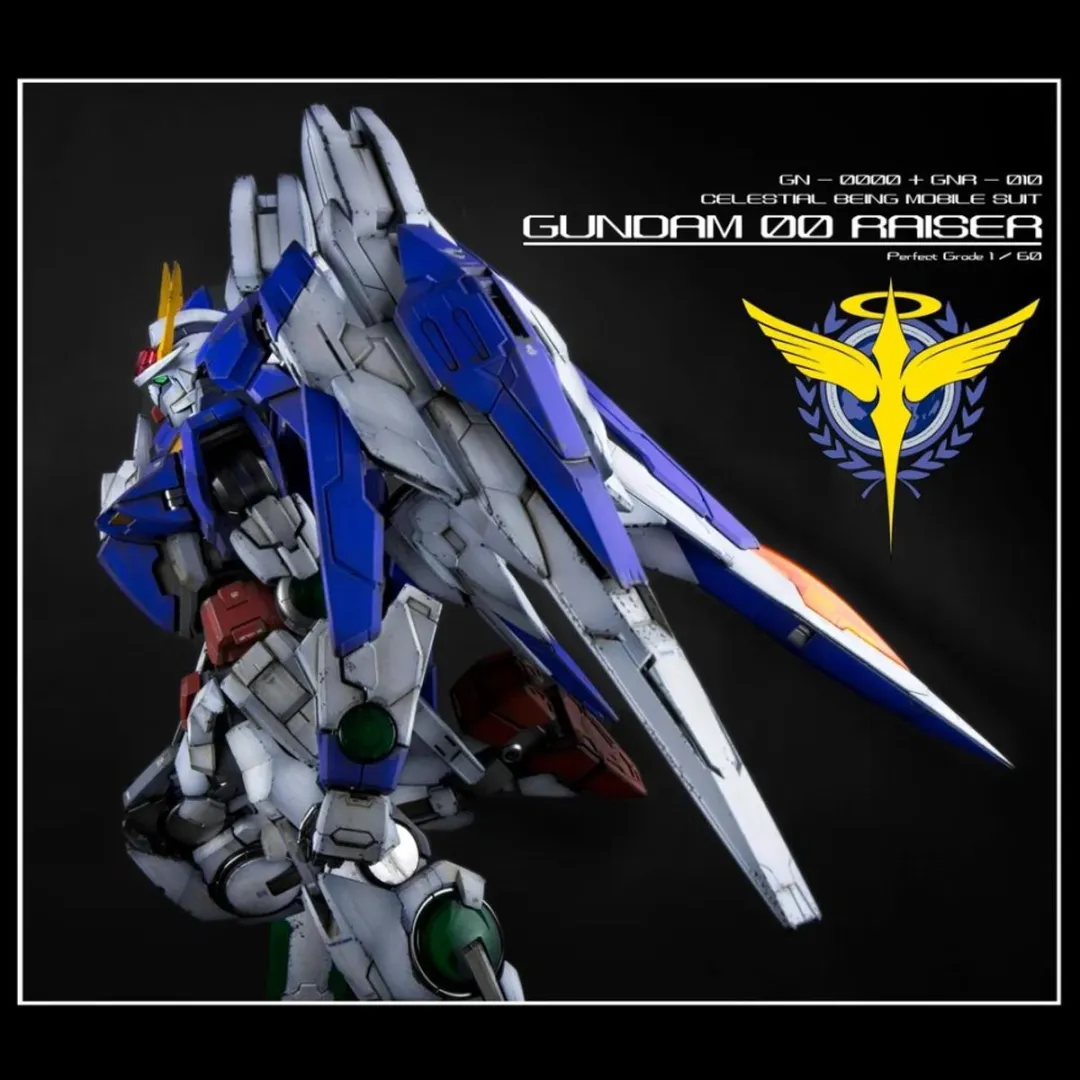 Bandai Hobby PG Gundam 00 Raiser GN-0000+GNR-010 Modelkit - Zwart