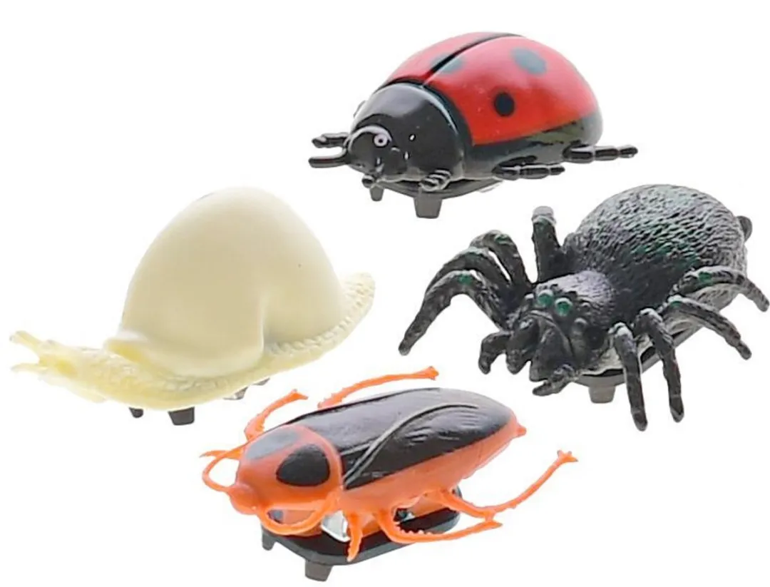 Toys Amsterdam Raamlopers Insecten Junior 5cm - 4 Stuks - Multicolor