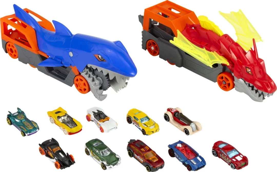 Hot Wheels Monsterlijke Vrachtwagens HNR38 - 10 Stuks - Meerkleurig