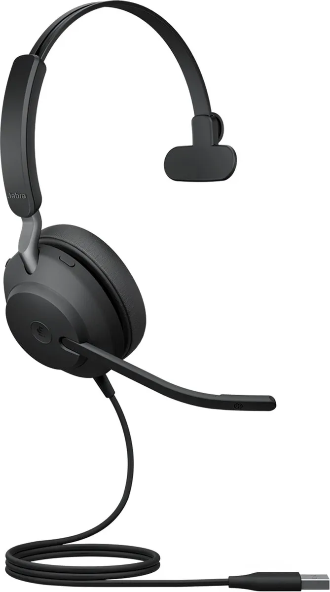 Jabra Evolve2 40 SE Headset - USB Type-A - Zwart