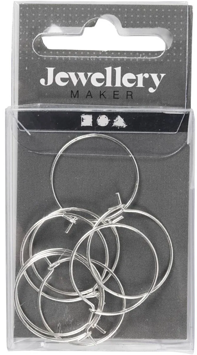 Creativ Company Oorbellen Rond 20mm - 8 Stuks