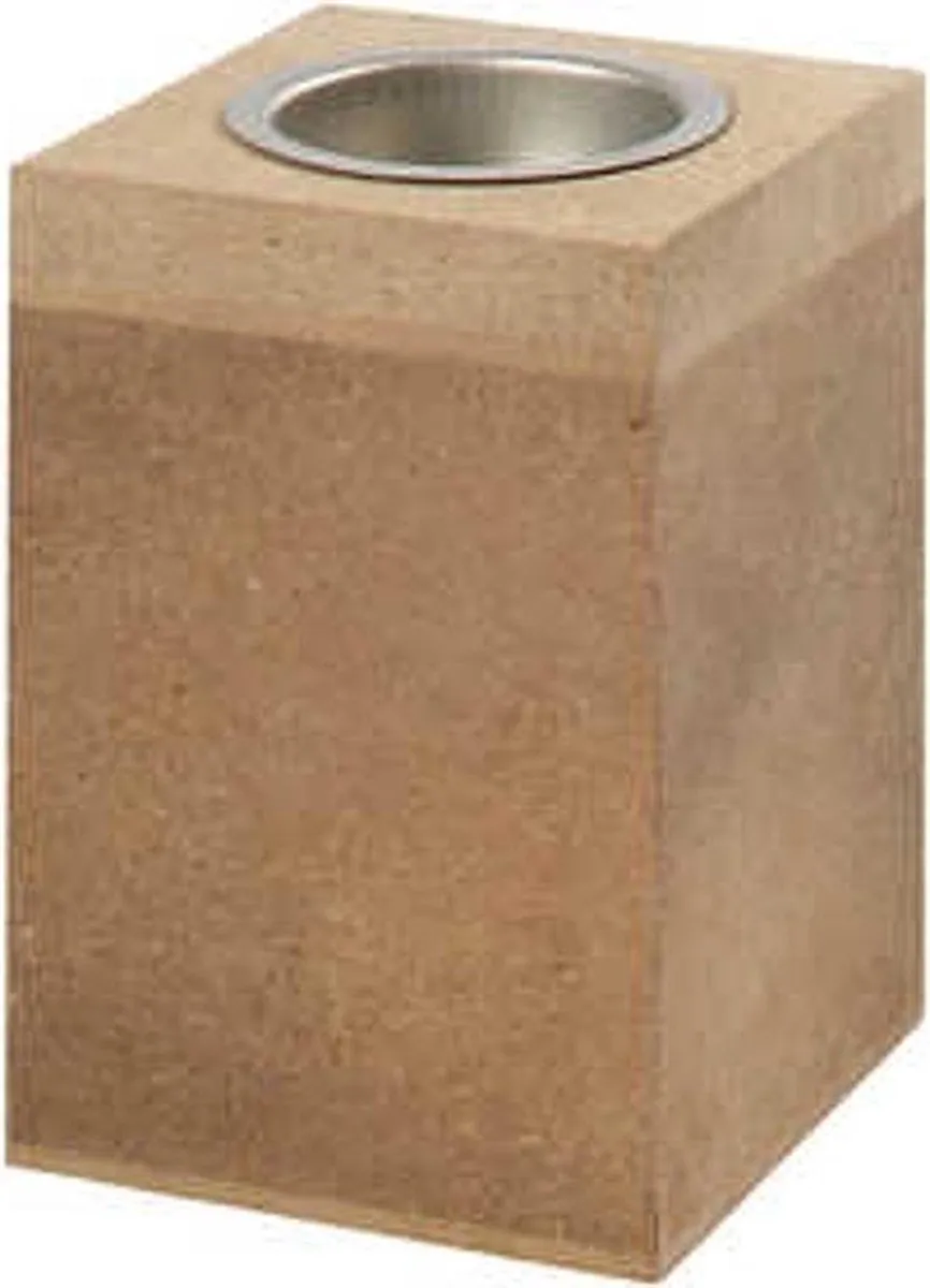 Creativ Company MDF Waxinelichthouder 7x7cm - Bruin