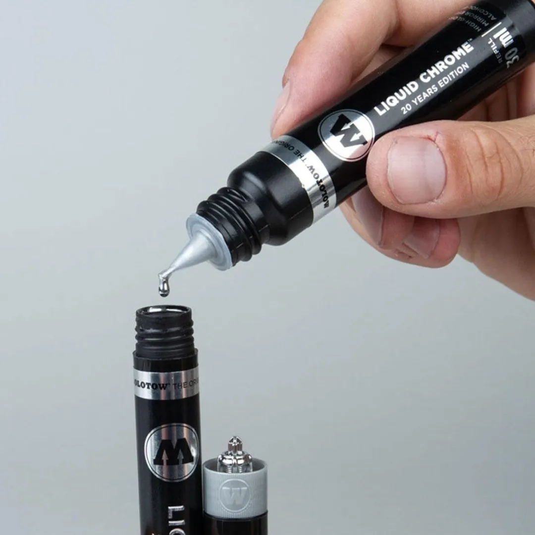 Molotow Liquid Chrome 3+1 Navulset - 30ml