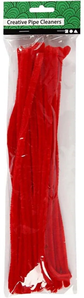 Creativ Company Chenilledraad Rood 9mm - 25 Stuks