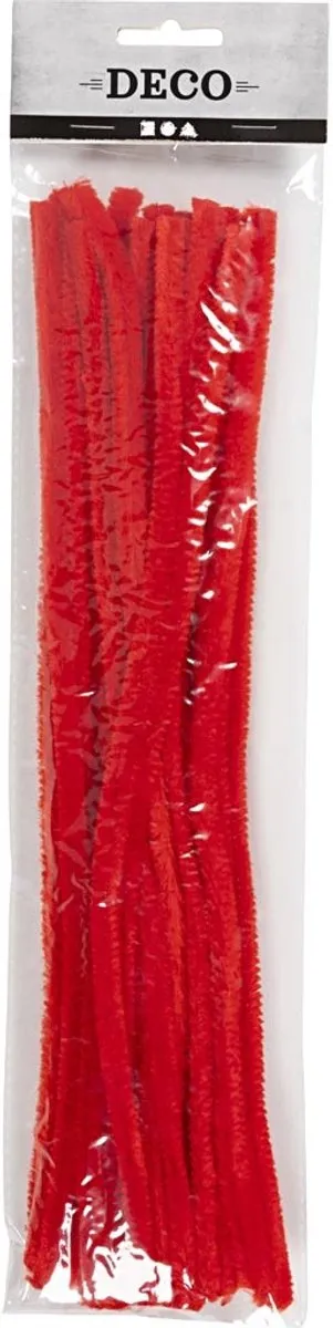 Creativ Company Chenilledraad Rood 9mm - 25 Stuks