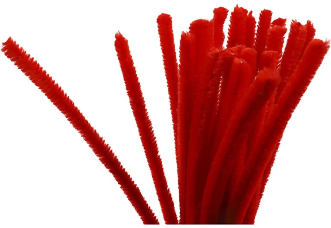 Creativ Company Chenilledraad Rood 9mm