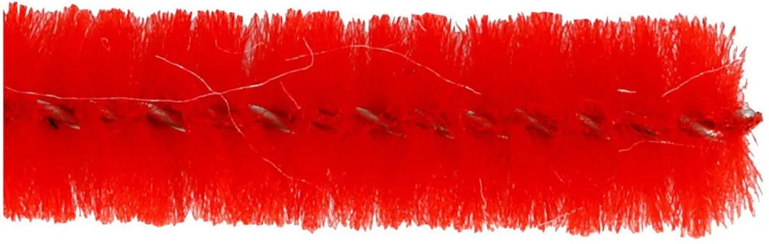 Creativ Company Chenilledraad Rood 9mm - 25 Stuks