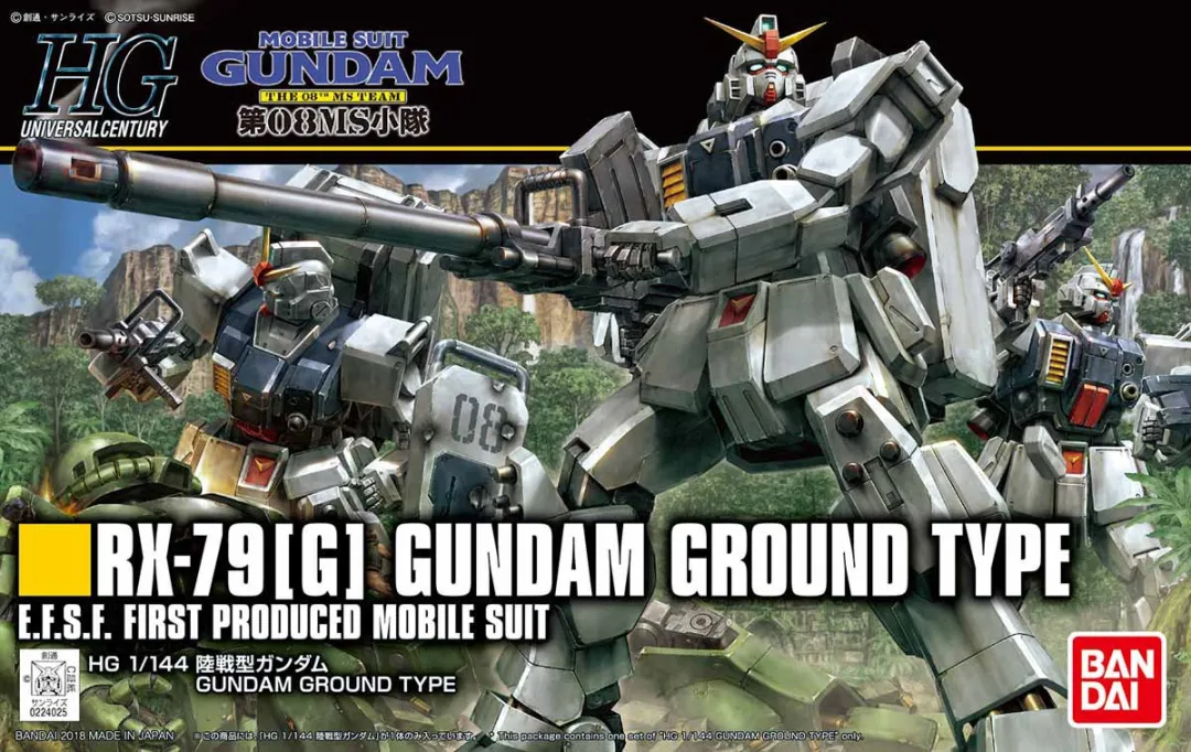 Bandai Hobby Gundam The 08th MS Team-RX-79[G] Gundam Ground Type 1/144 HG (Diversen) Nieuw