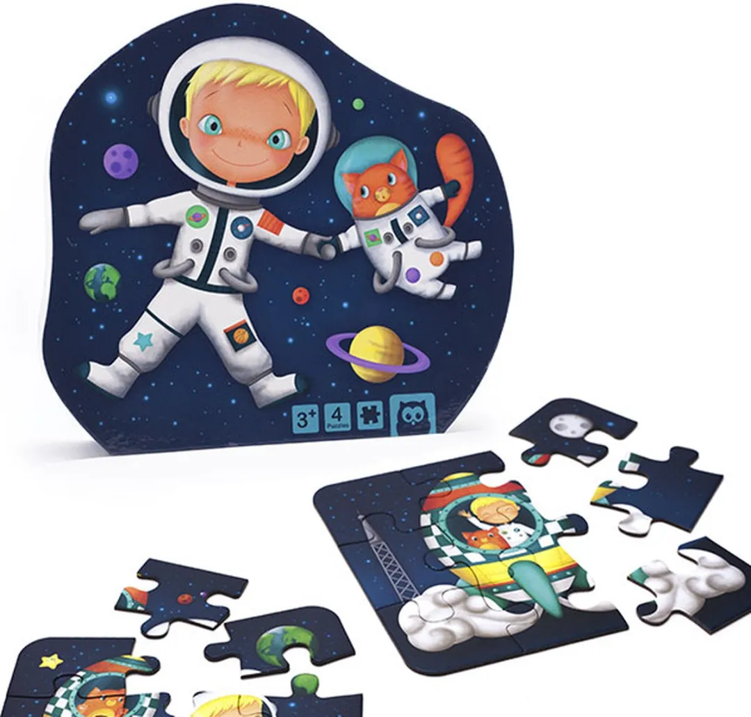 Eurekakids Puzzel 4-in-1 Astronaut