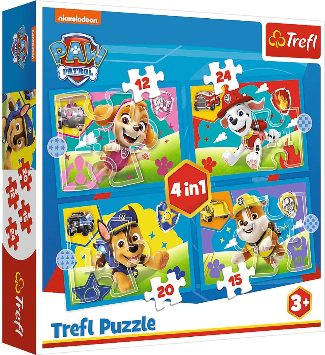 Trefl 4in1 PAW Patrol Puzzels - 41 Stuks - Multicolor