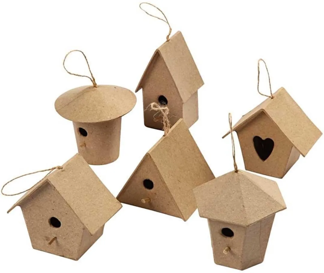 Creativ Company Vogelhuisjes Papier-Maché