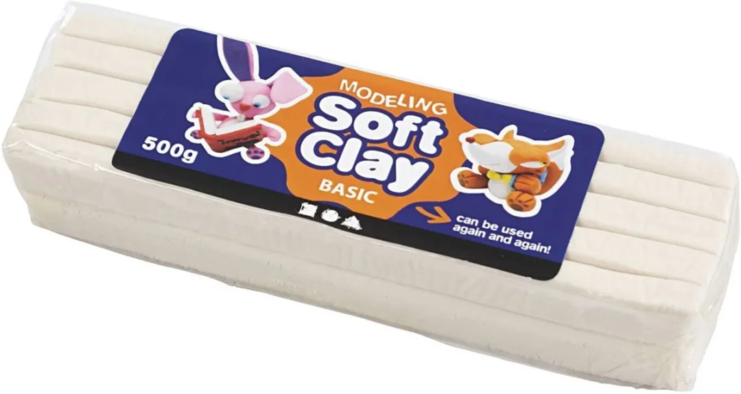 Creativ Company Soft Clay 500g Wit