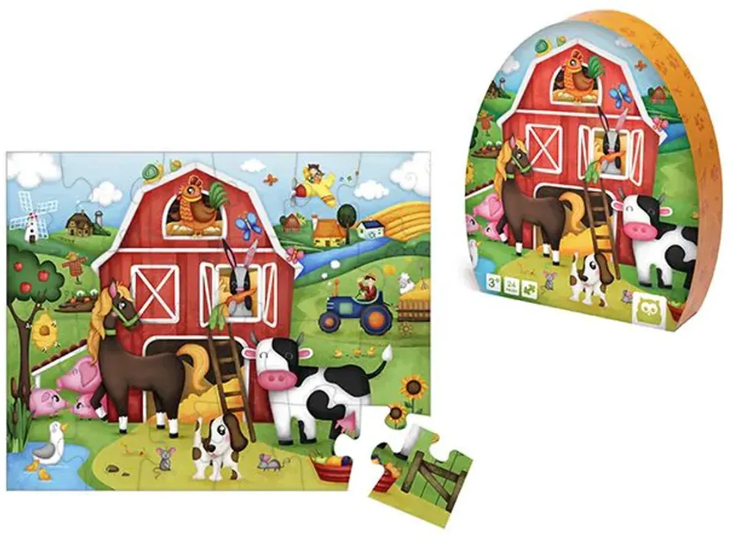 Eurekakids Boerderij Puzzel 24 Stuks
