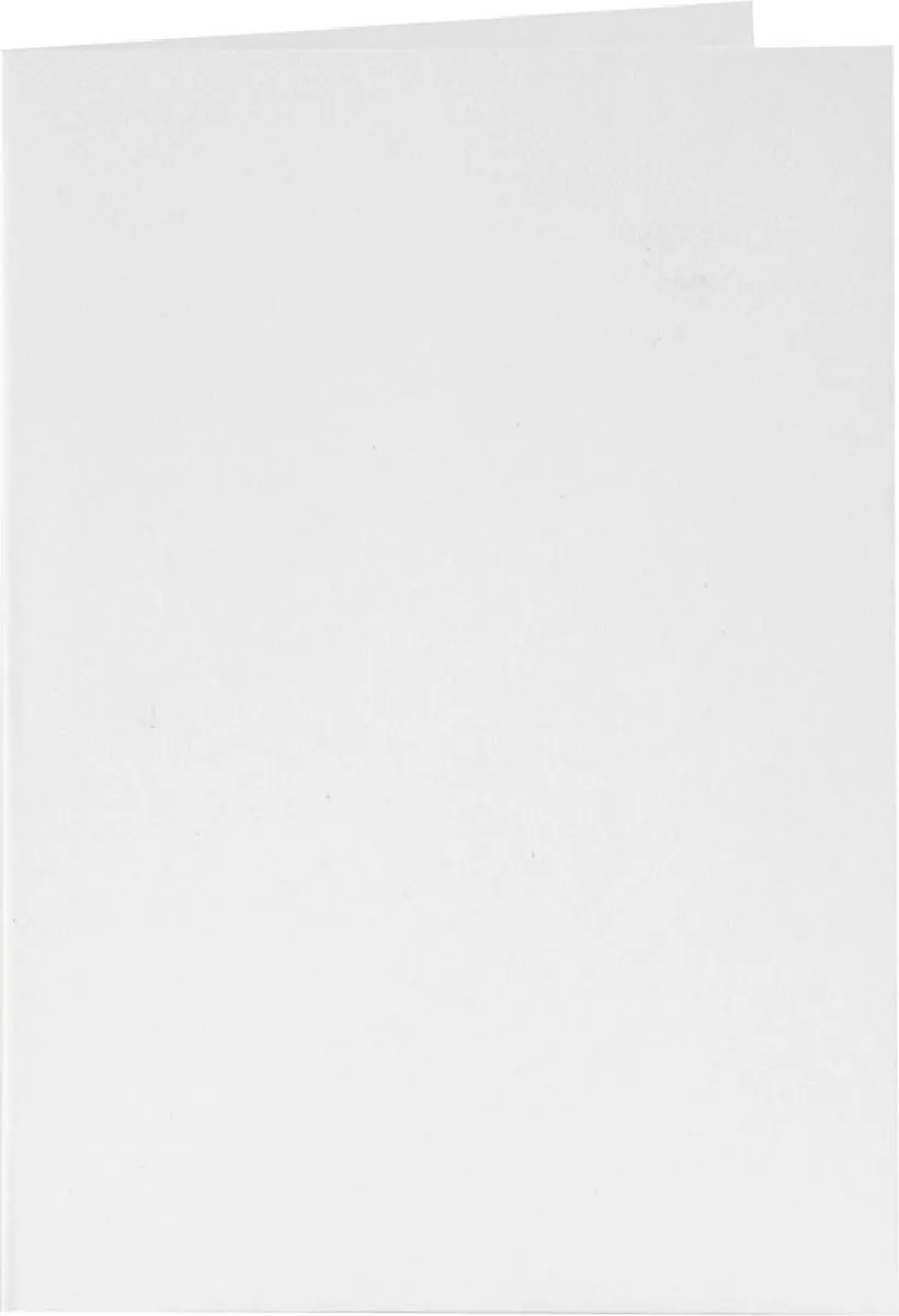 Creativ Company CC Kaarten & Enveloppen 10,5x15cm - 6 Stuks Wit