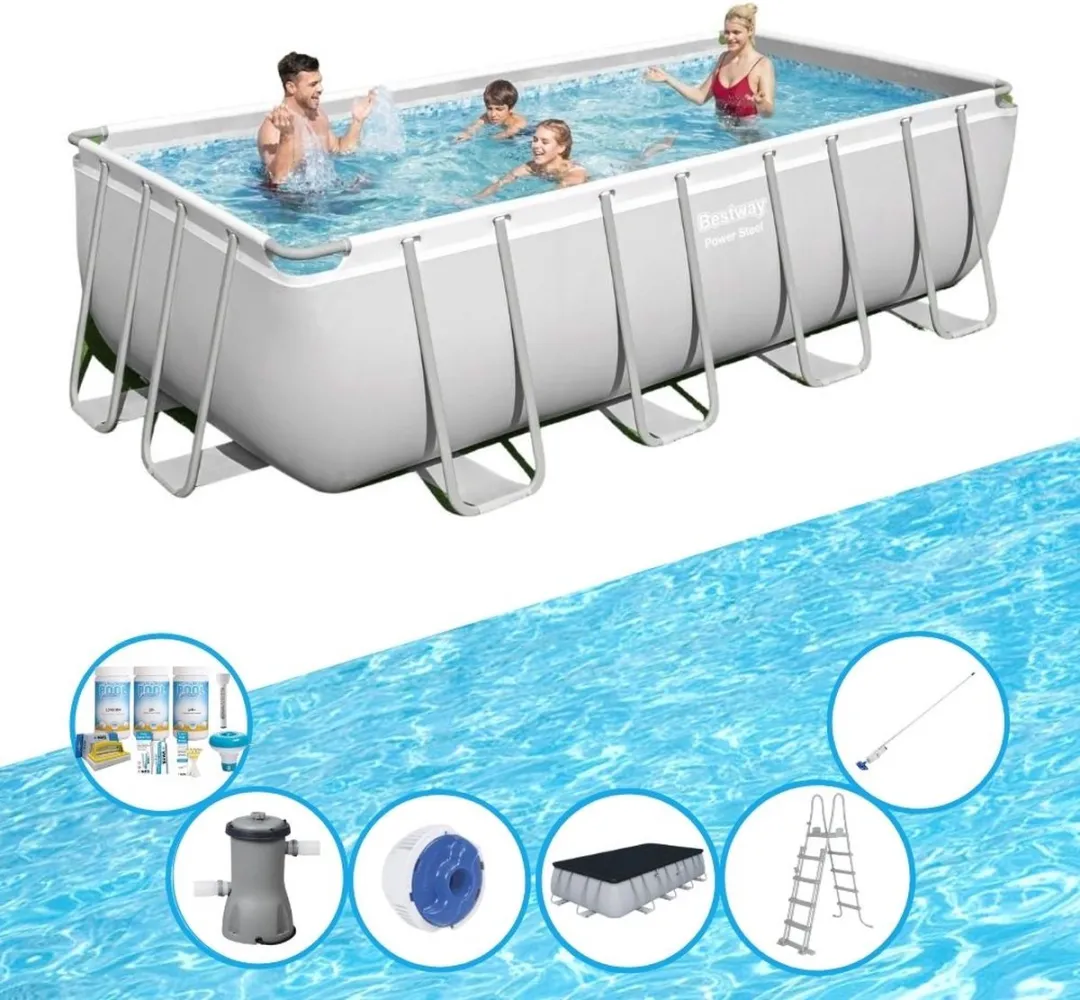 Bestway Power Steel Zwembadset 488x244x122cm