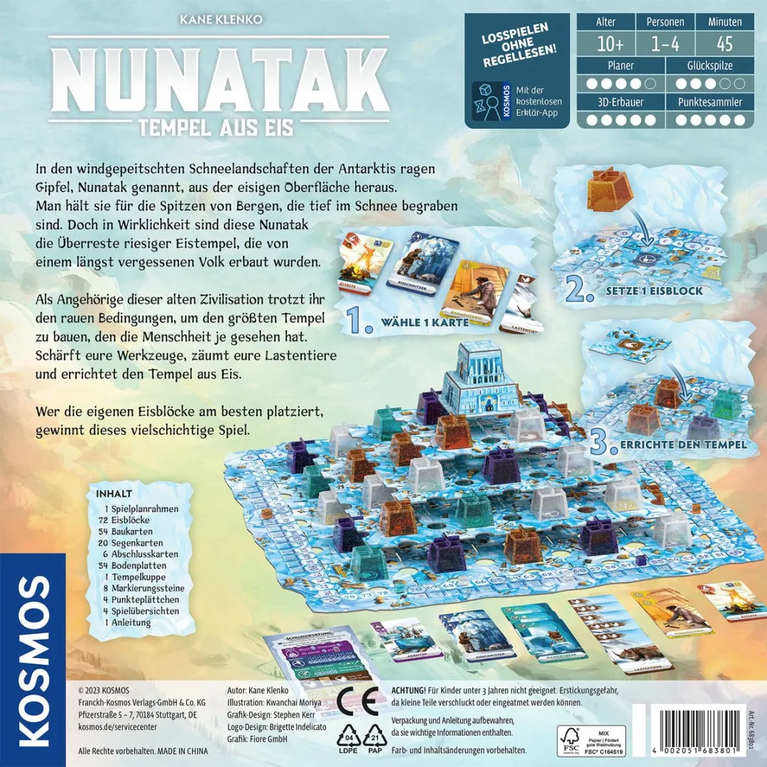Kosmos Nunatak, Bordspel, Puzzel, 10 jaar, 45 min, Familiespel