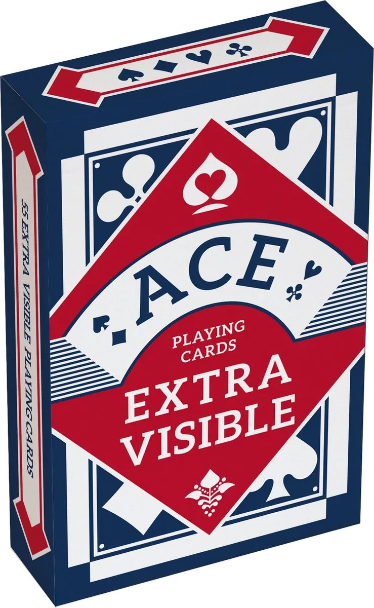 Cartamundi Speelkaarten Poker Karton Blauw/rood (en) 2 Stuks