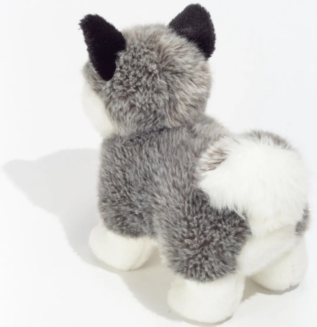 Teddy Hermann Husky Knuffel - 23cm - Grijs/Wit