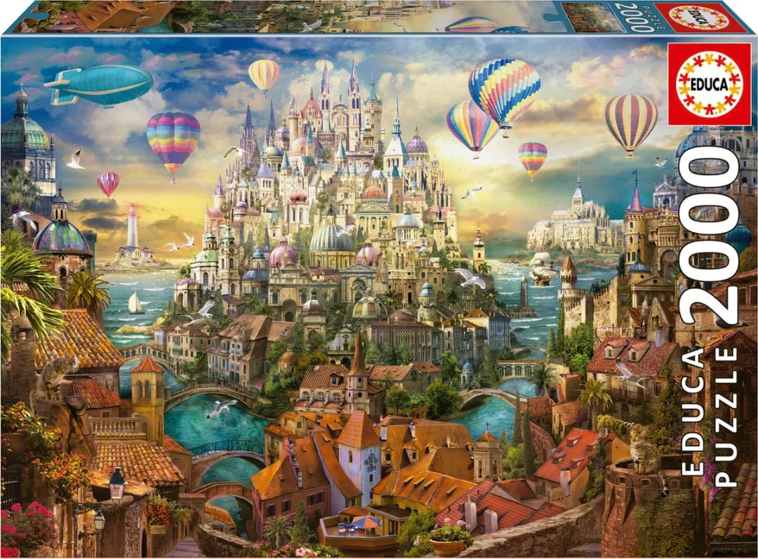 Educa Stad Van Dromen Puzzel 2000 Stuks - Multicolor - afbeelding 6 van 6