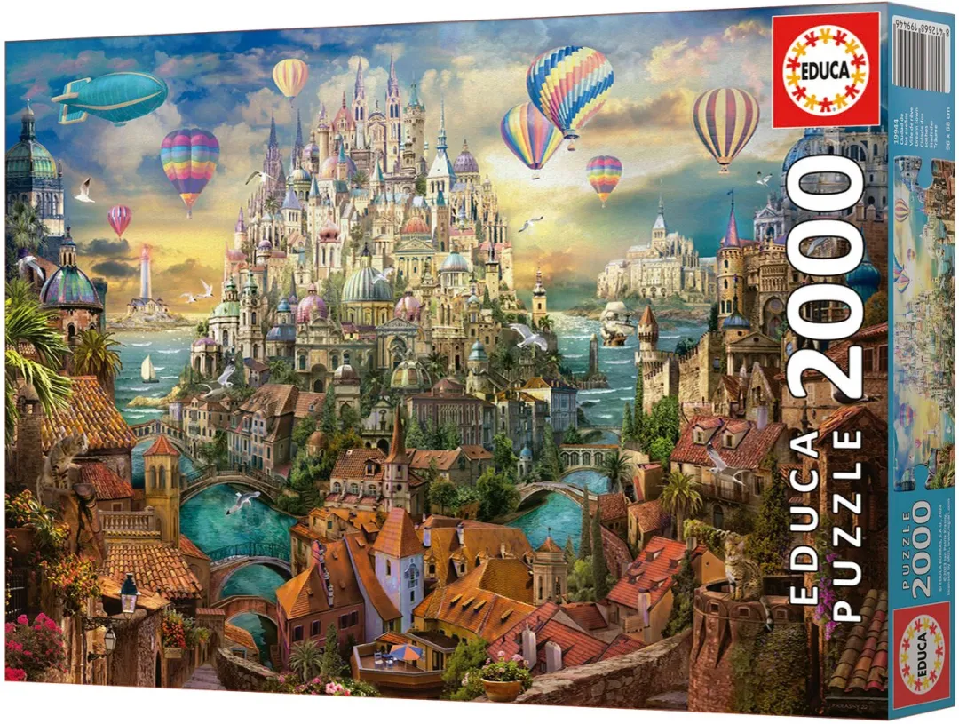 Educa Stad Van Dromen Puzzel 2000 Stuks - Multicolor