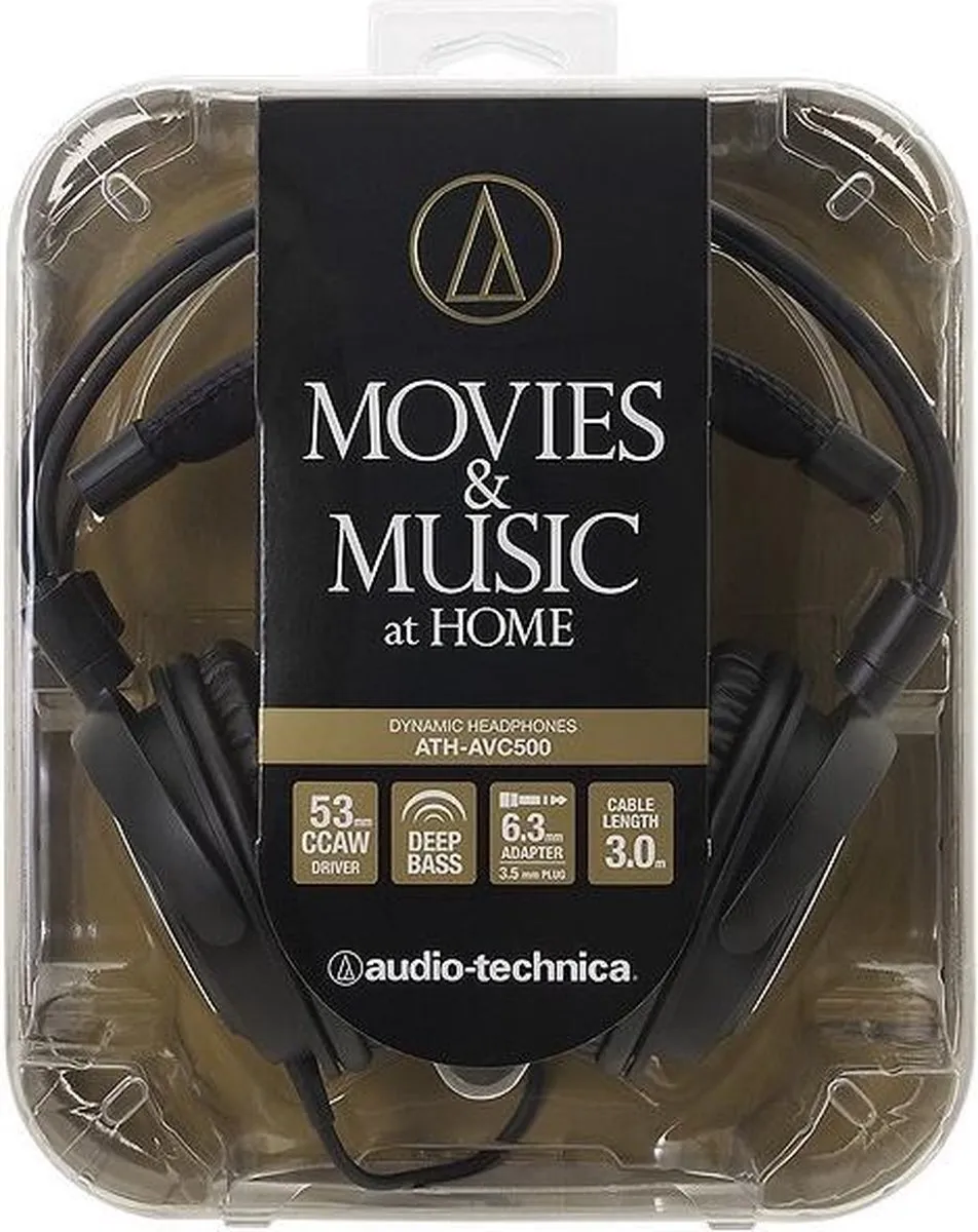 Audio-Technica ATH-AVC500 Hoofdtelefoon - Zwart - afbeelding 2 van 2