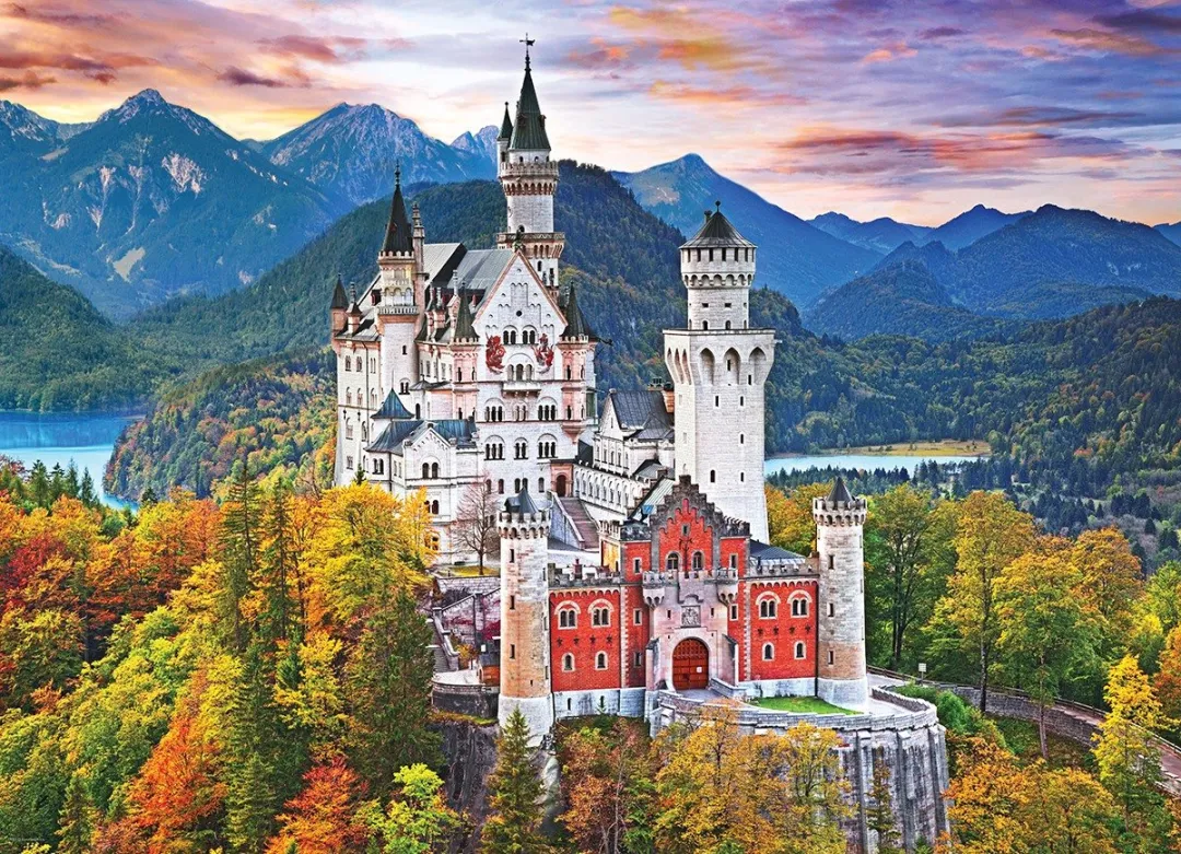 Eurographics Neuschwanstein Kasteel Puzzel 1000 Stuks - Multicolor
