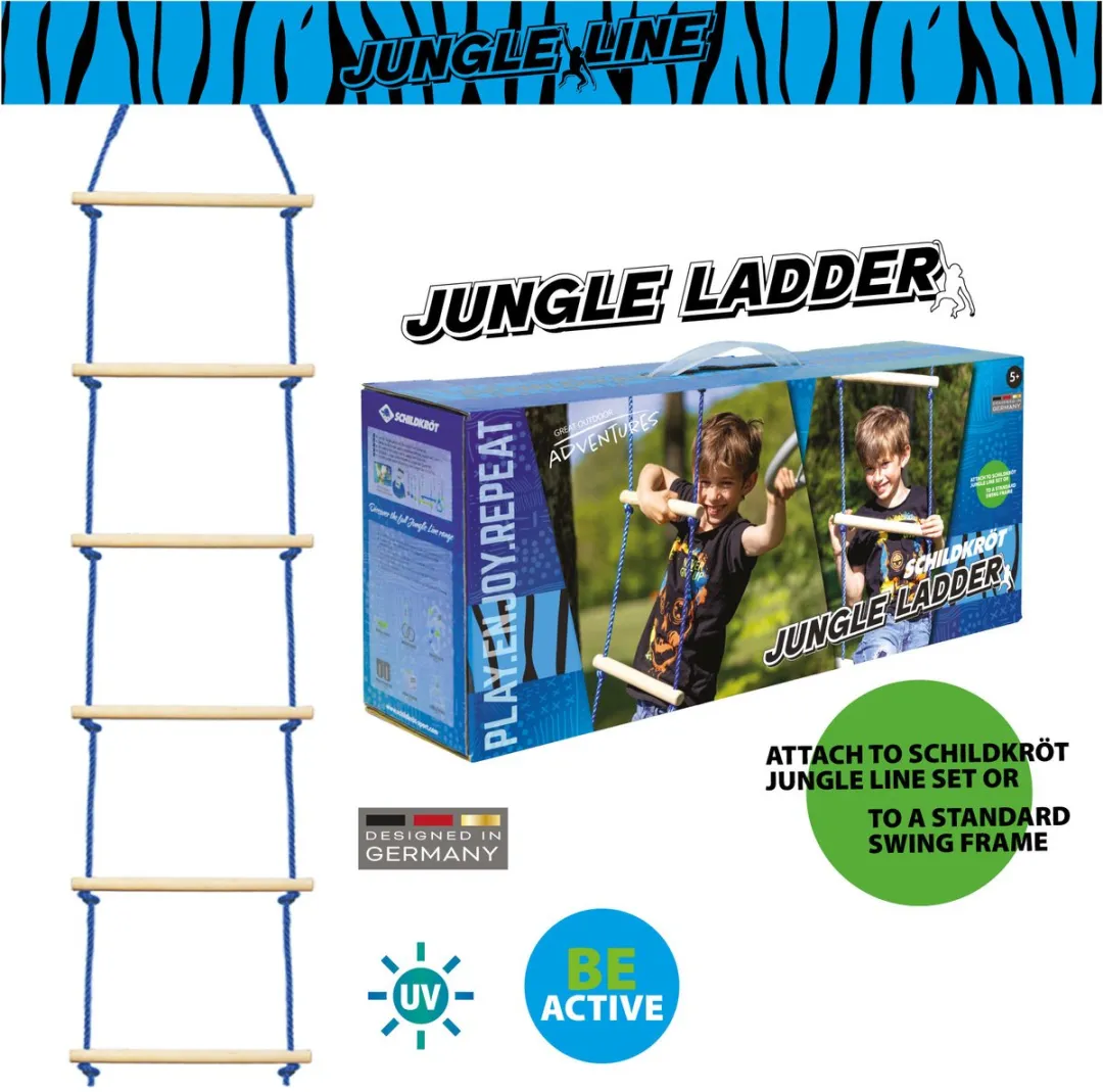 Schildkröt Jungle Line Klimtouwladder Multicolor
