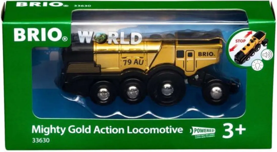 BRIO Mighty Gold Actie Locomotief 33630