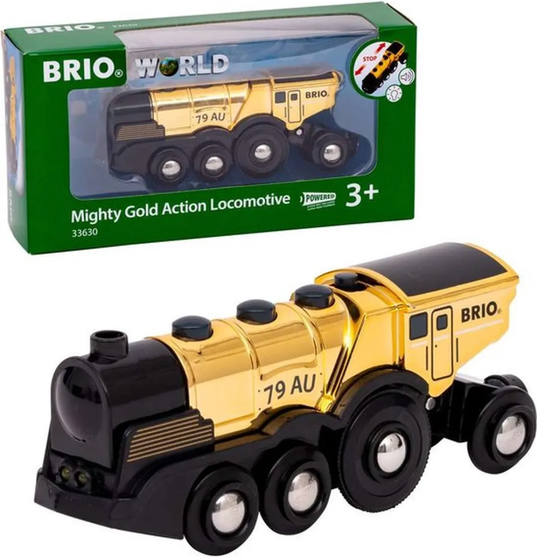 BRIO Mighty Gold Actie Locomotief 33630 - Multicolor - afbeelding 6 van 6