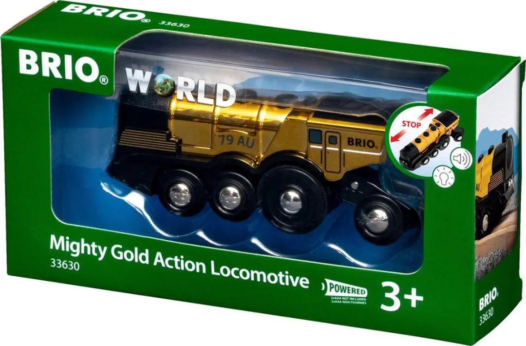BRIO Mighty Gold Actie Locomotief 33630 - Multicolor