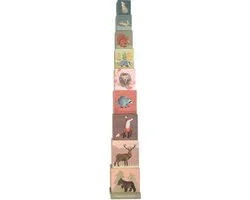 Egmont Toys Stapelkubussen Bosdieren 9 Stuks