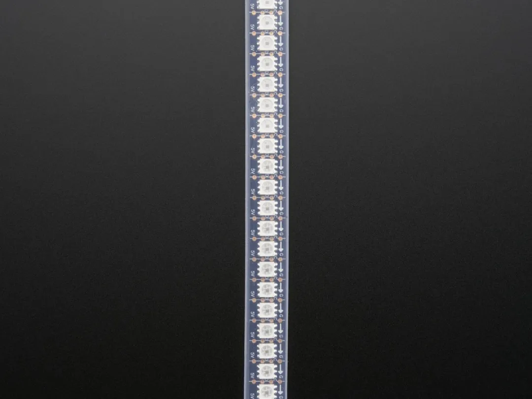 Adafruit Dotstar RGB Strip 144 LEDs/m - 1m - Zwart