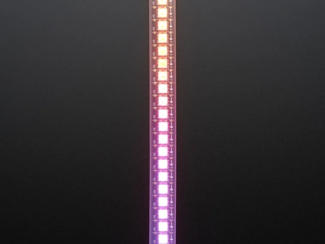 Adafruit Dotstar RGB Strip 144 LEDs/m - 1m - Zwart
